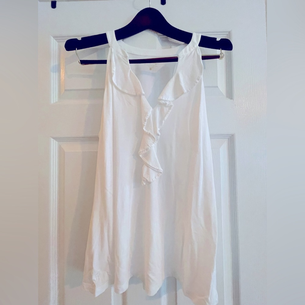 Lilly Pulitzer ruffled tank